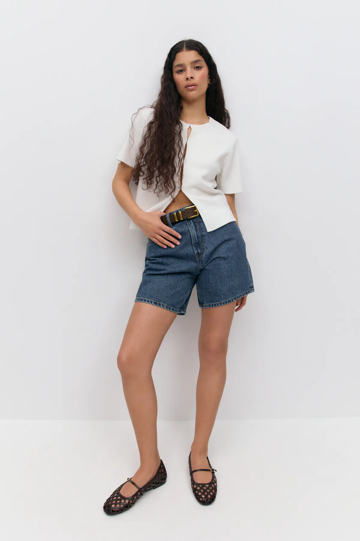 Ginatricot / Damen-Short / Denim jorts
