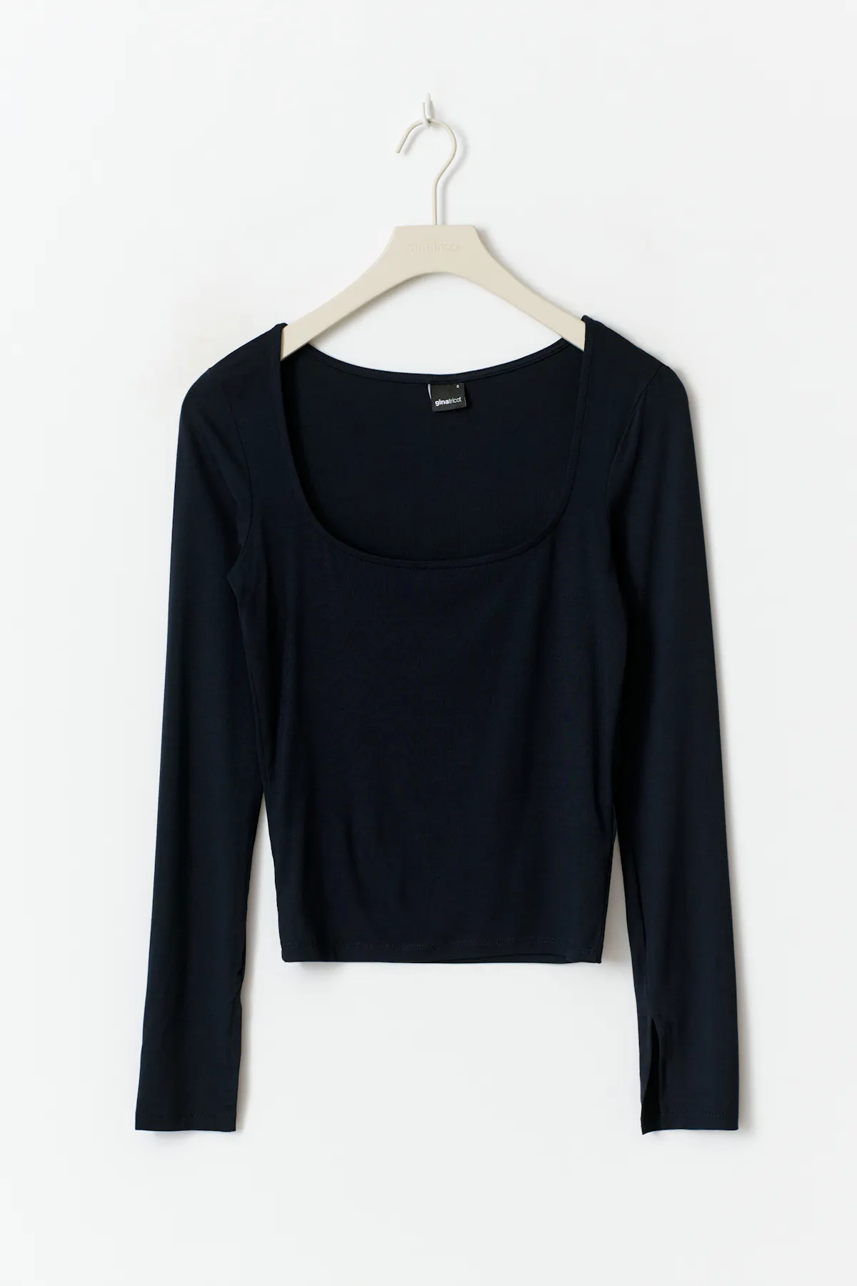 Soft touch jersey top - Blue - Women - Gina Tricot