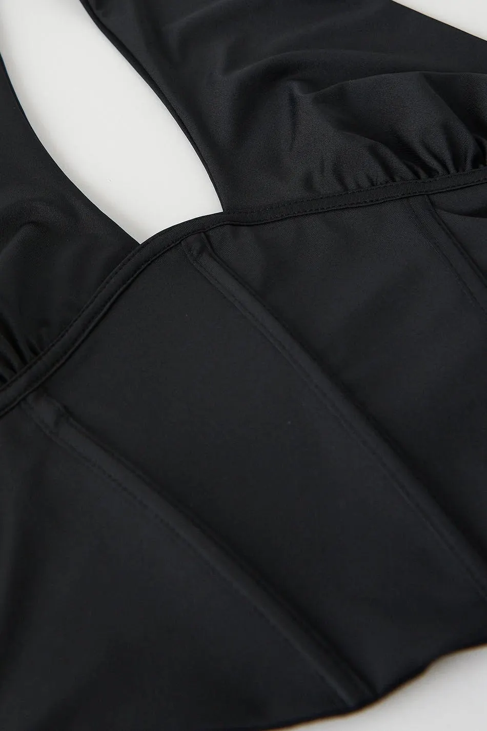 corset top - Black - Women - Gina Tricot