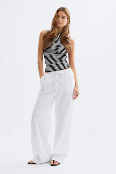Linen Blend Trousers
