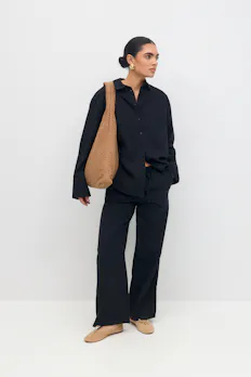 Linen Blend Trousers