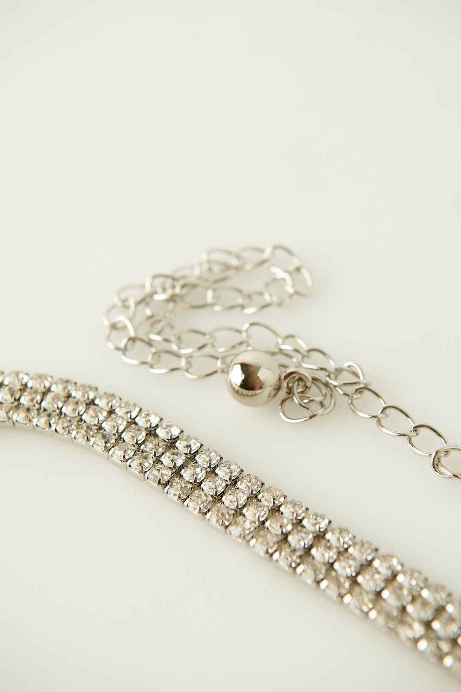 Thin rhinestone belt Silver Women Gina Tricot