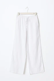 Petite Linen Blend Trousers
