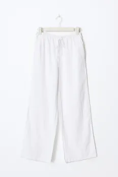 Petite Linen Blend Trousers