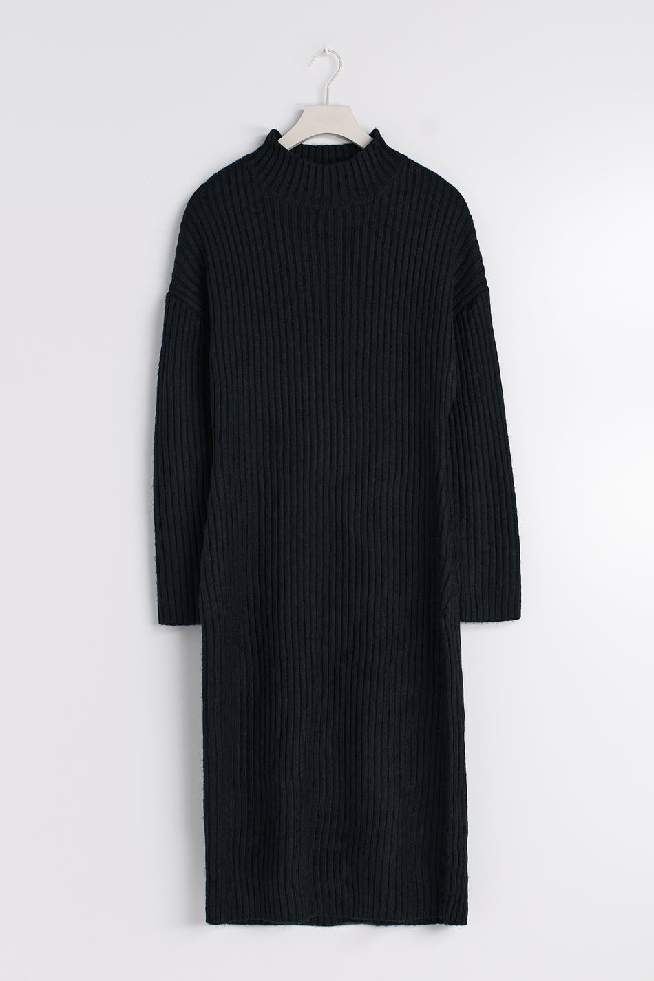 Knitted turtleneck dress Zwart Dame Gina Tricot