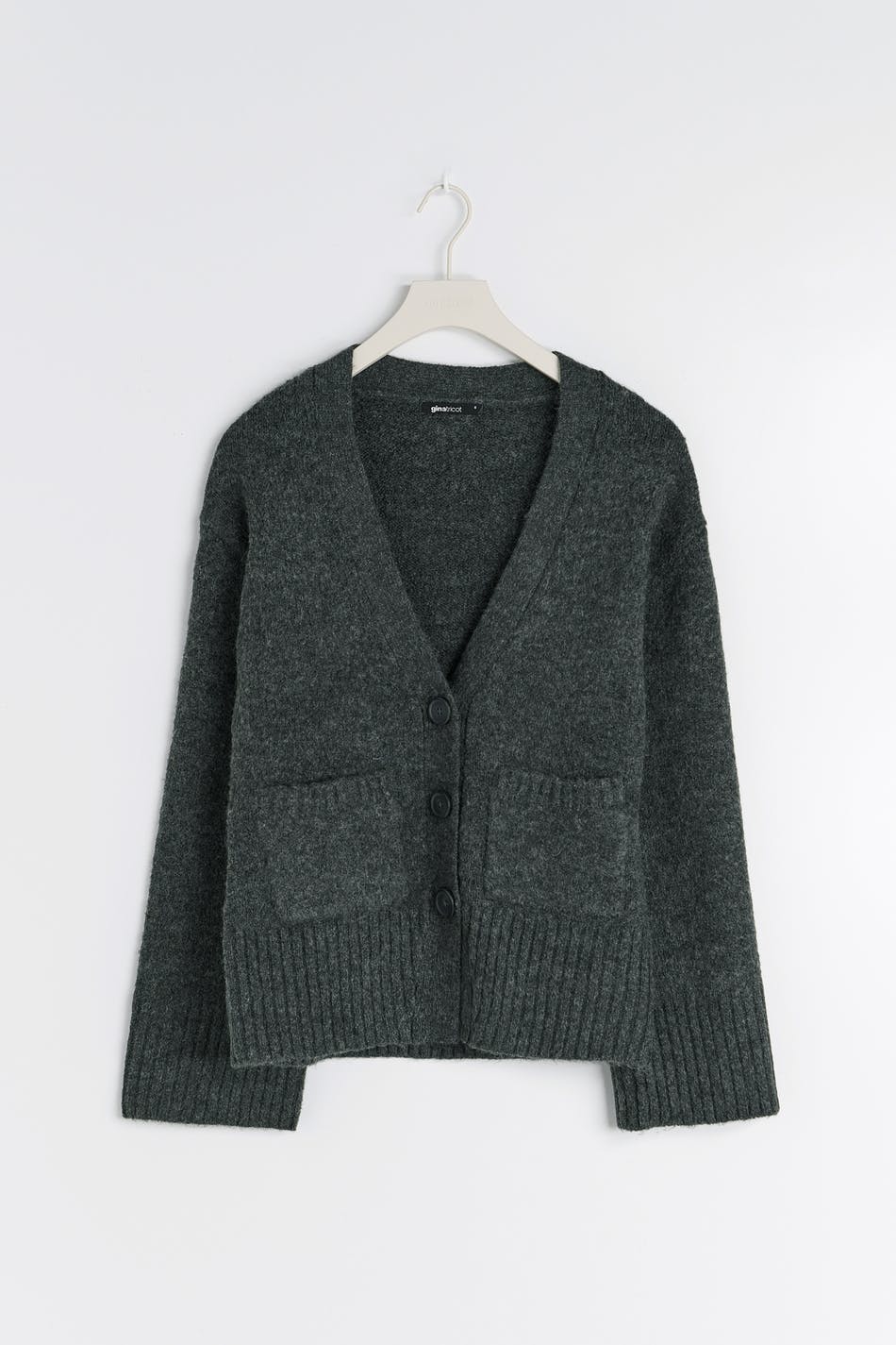 Knitted cardigan Grau Dame Gina Tricot