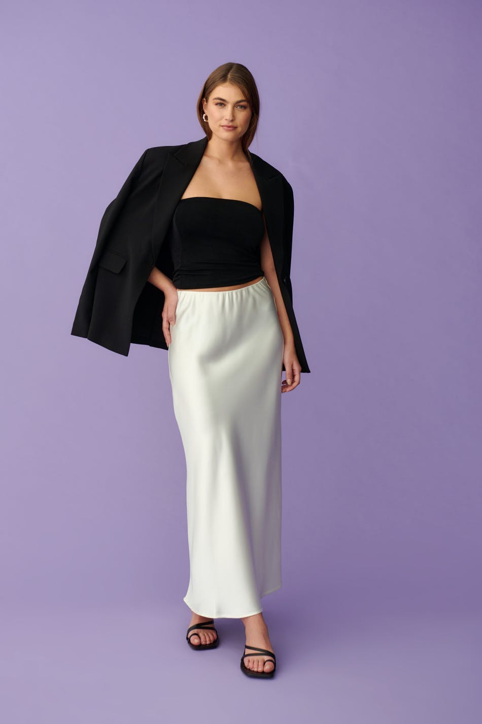 maxi skirt White Women Gina Tricot - Main Image