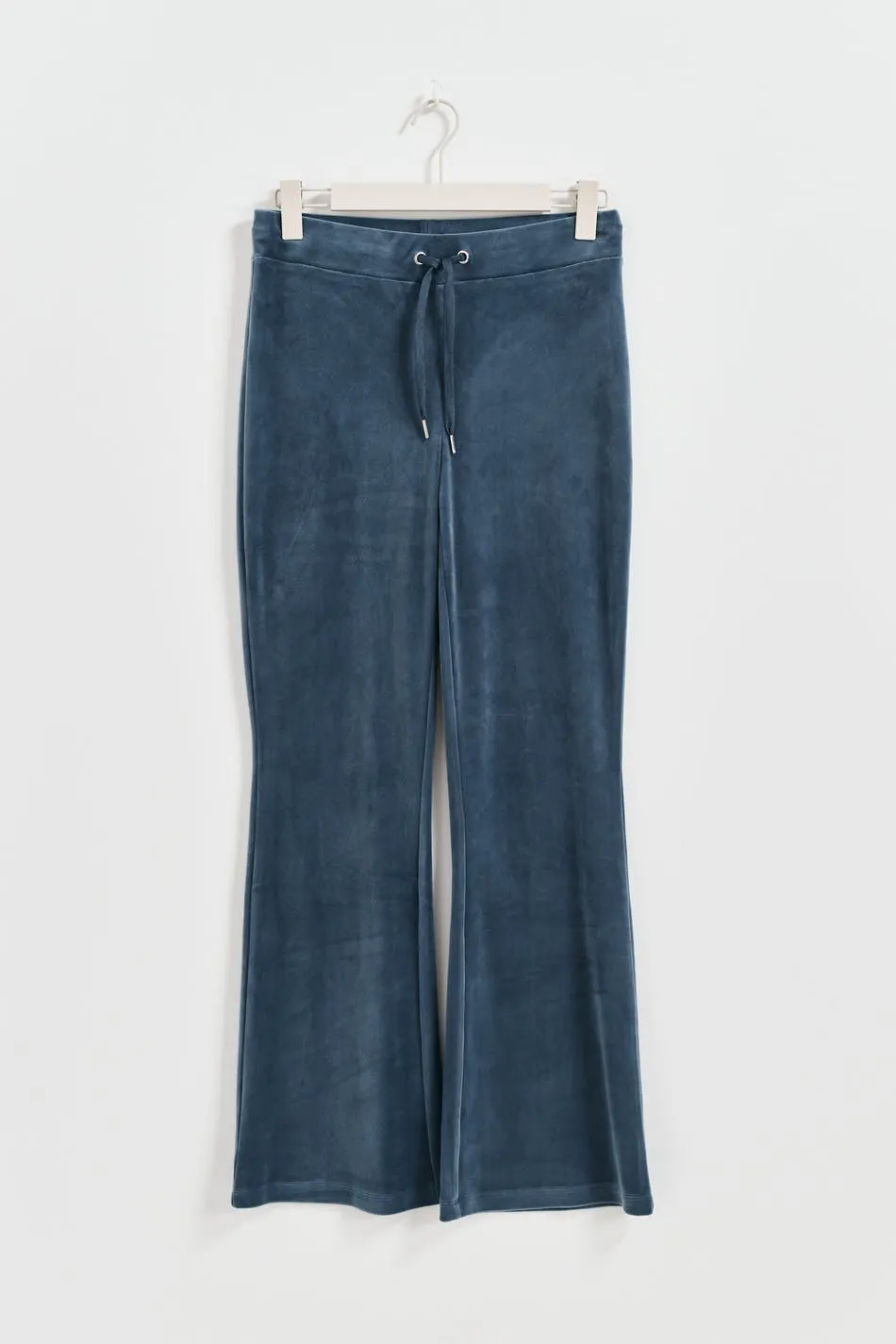 Velour trousers - Blue - Women - Gina Tricot