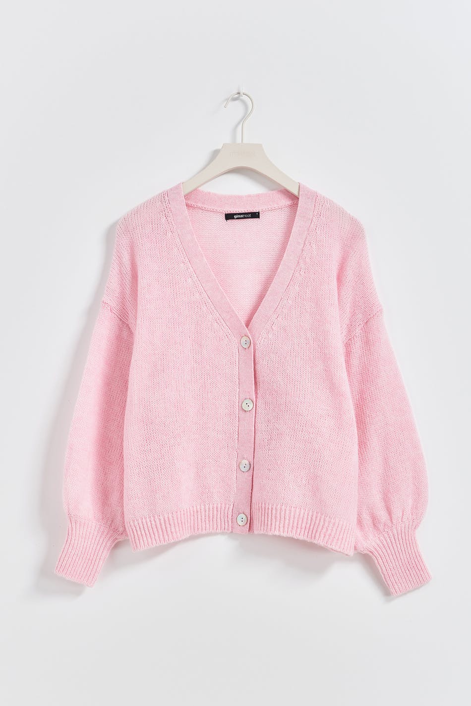knitted cardigan - Pink - Women - Gina Tricot