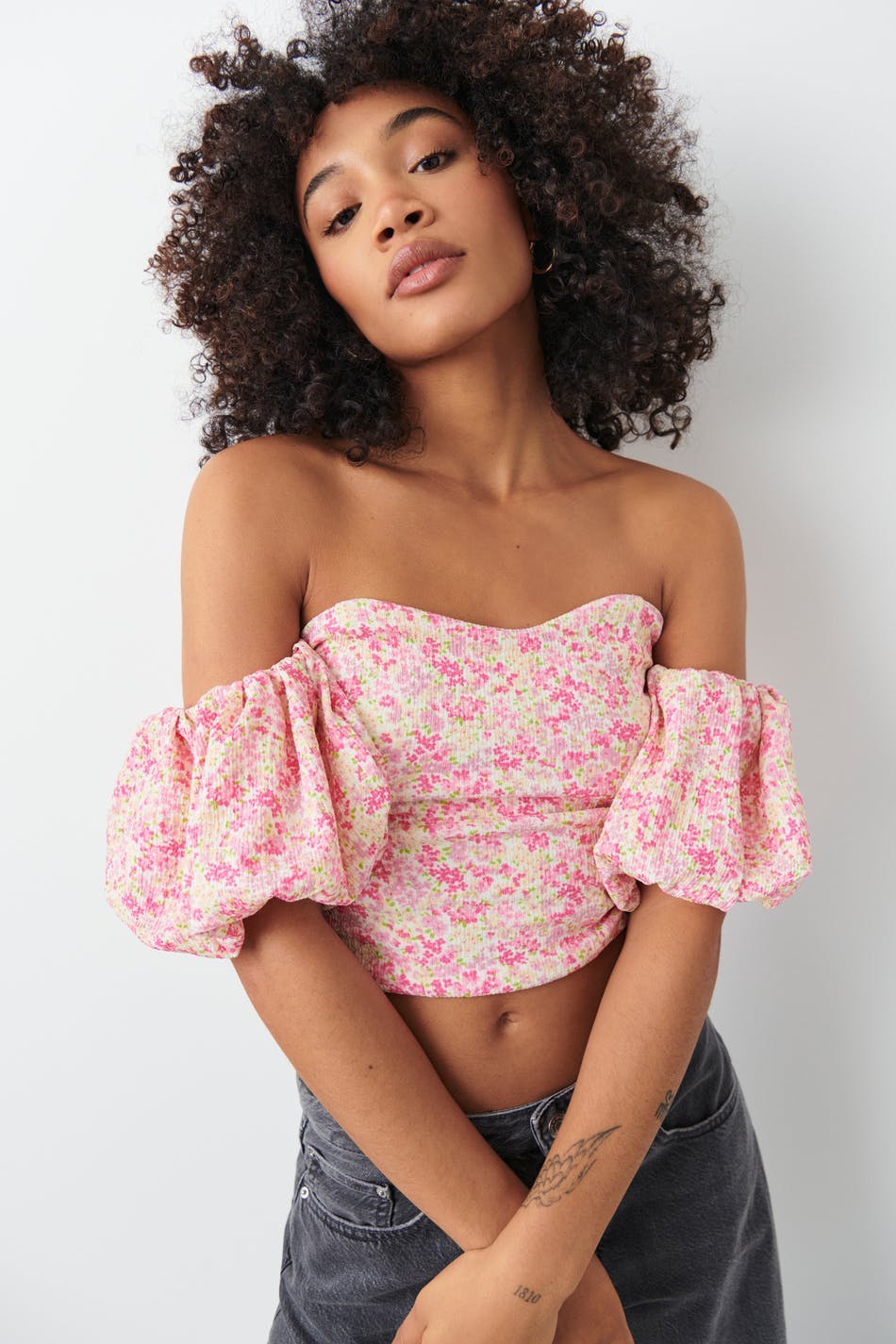 acka. 3d rose puff tops Rose Top