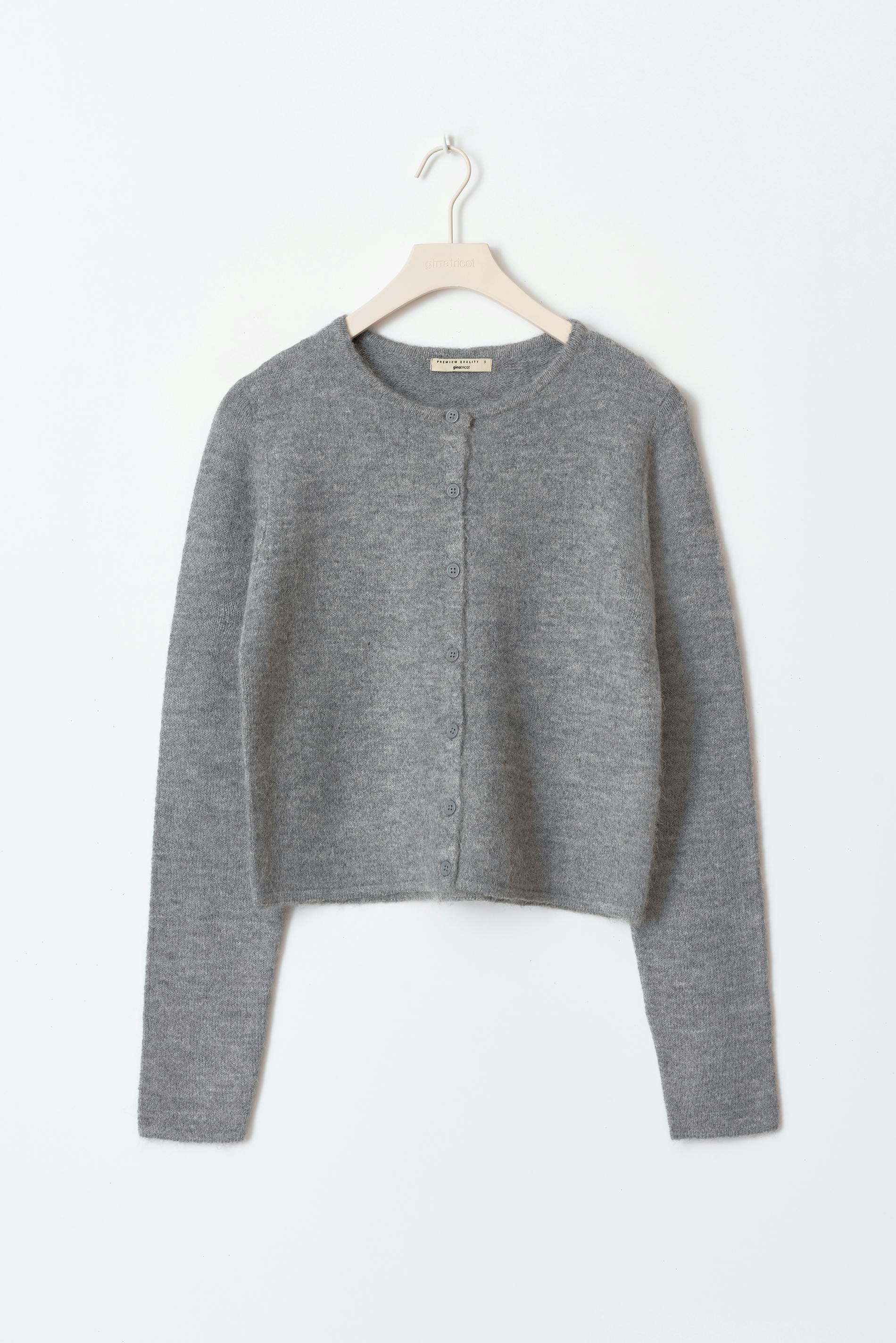 Soft Knit Cardigan Zara Grey Cropped Jumper Chantal Cardigan