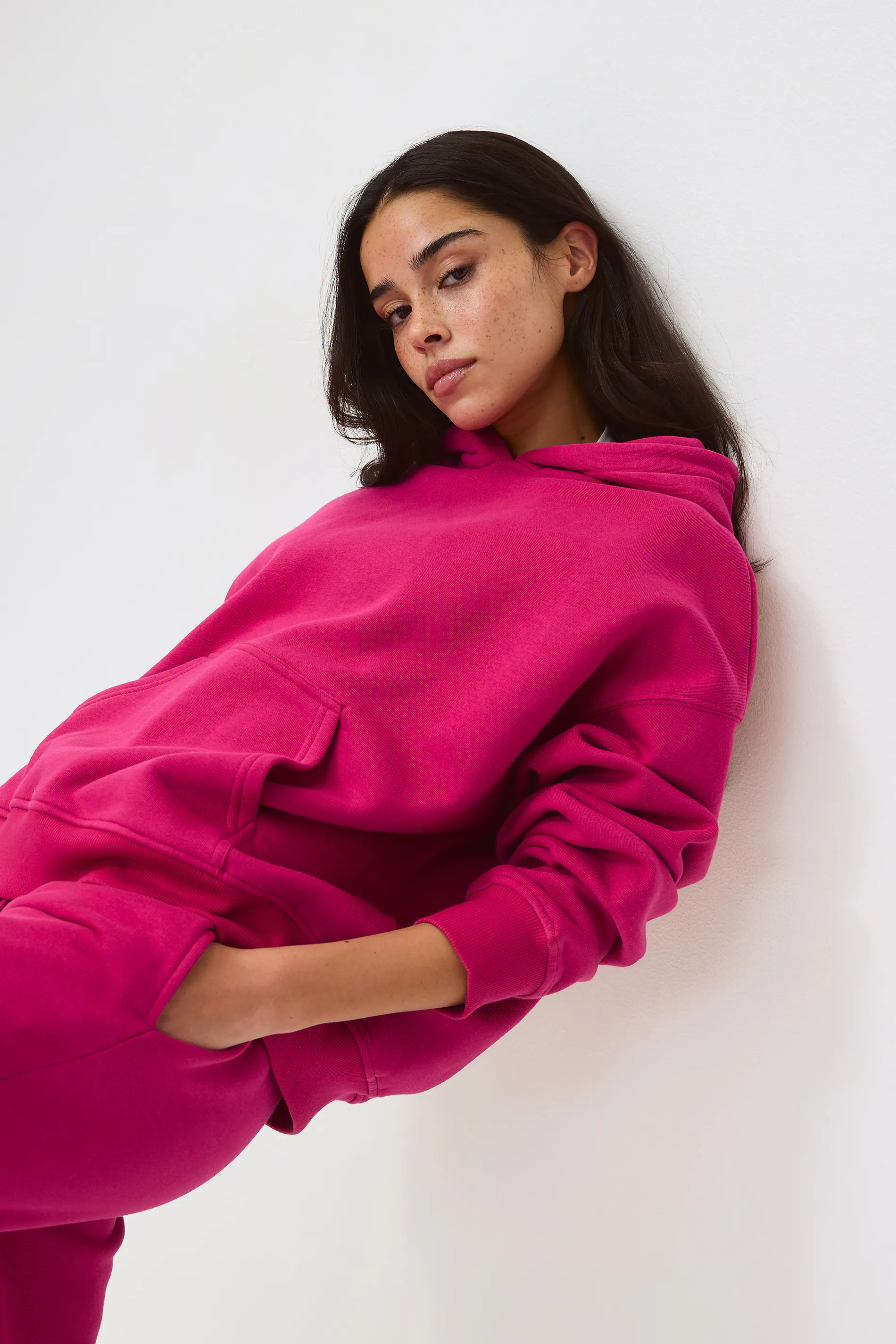 Gina Tricot - Iconic hoodie - hoodies - Lyserød - XL - Dame