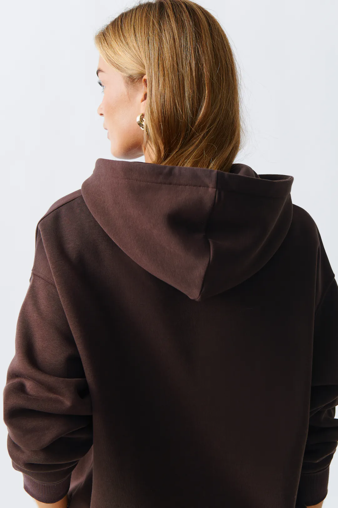 Dam Hoodie Urban Stil Bomull