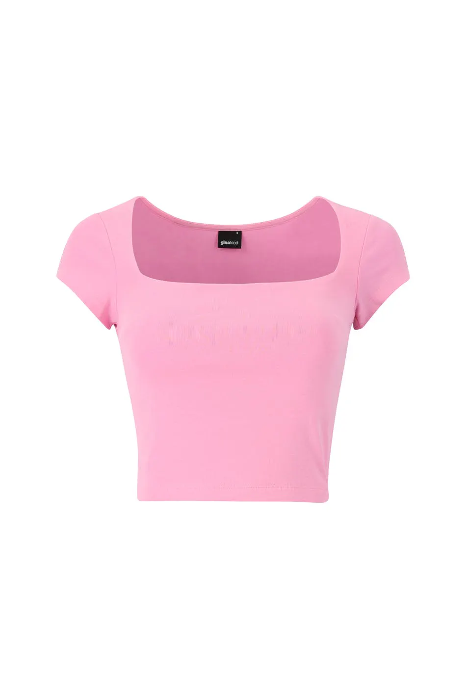 Square neck top - Pink - Women - Gina Tricot