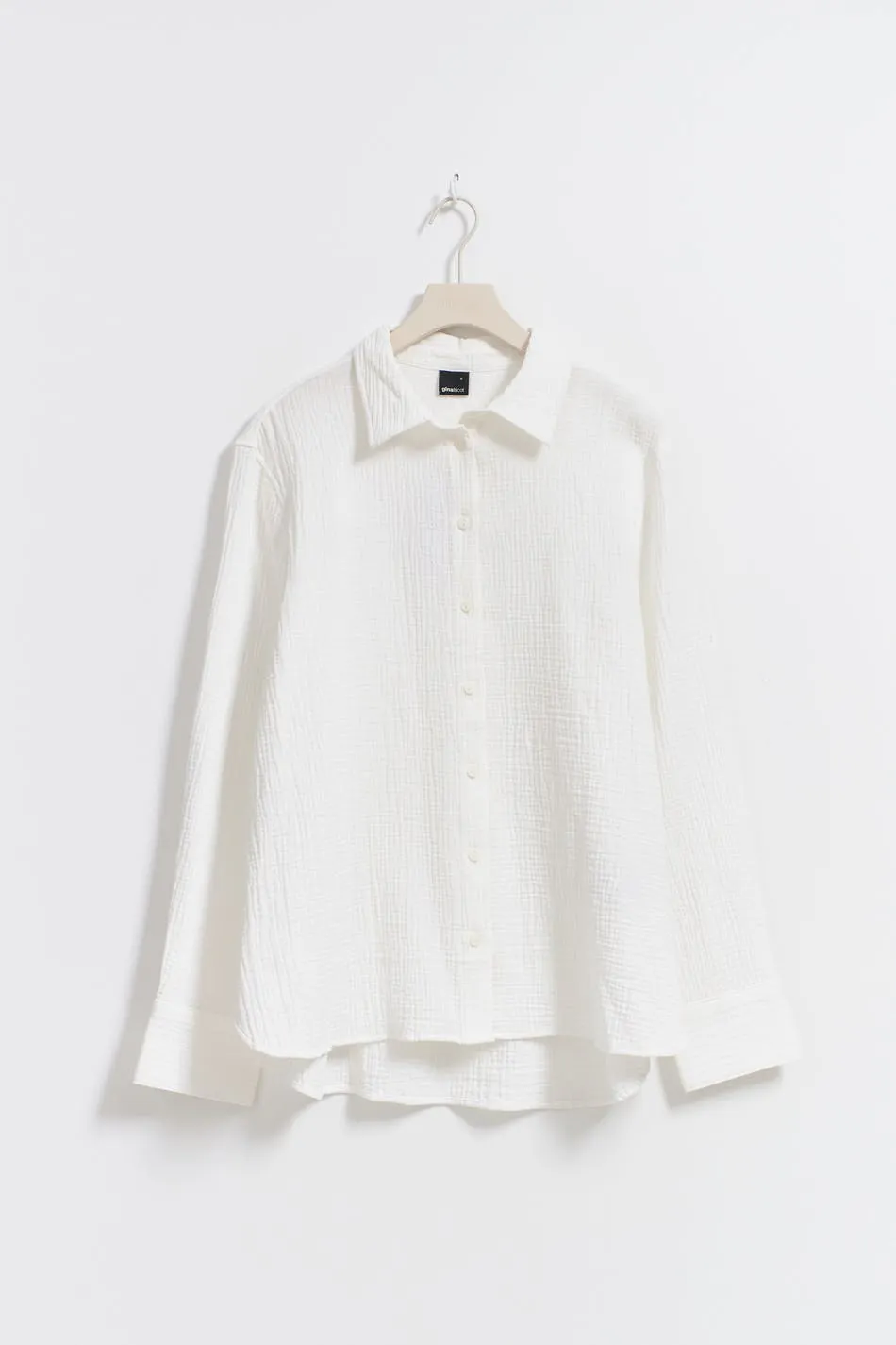 Gauze shirt - White - Women - Gina Tricot