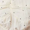 Cream dot aop