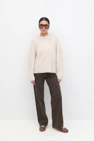 Crew Neck Knitted Sweater