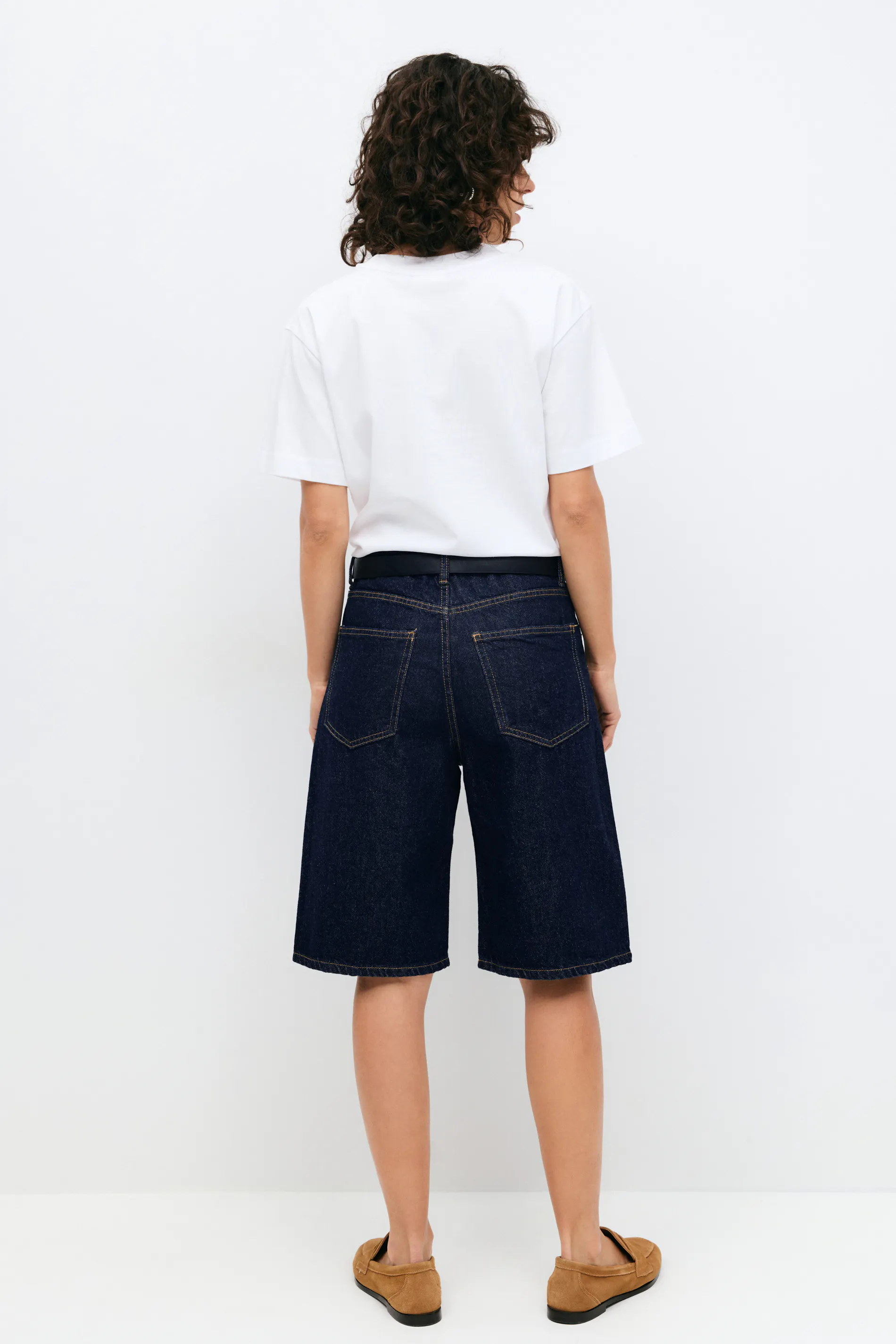 Gina Tricot - Baggy denim shorts - Denim shorts - Blauw - 44 - Dames