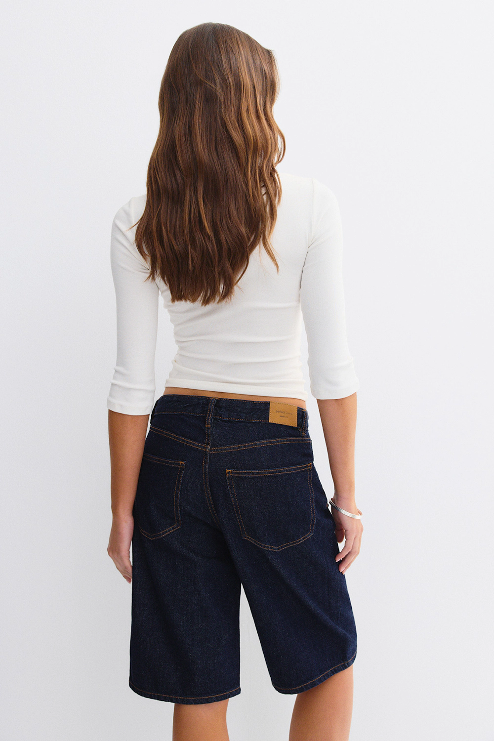 Baggy denim shorts