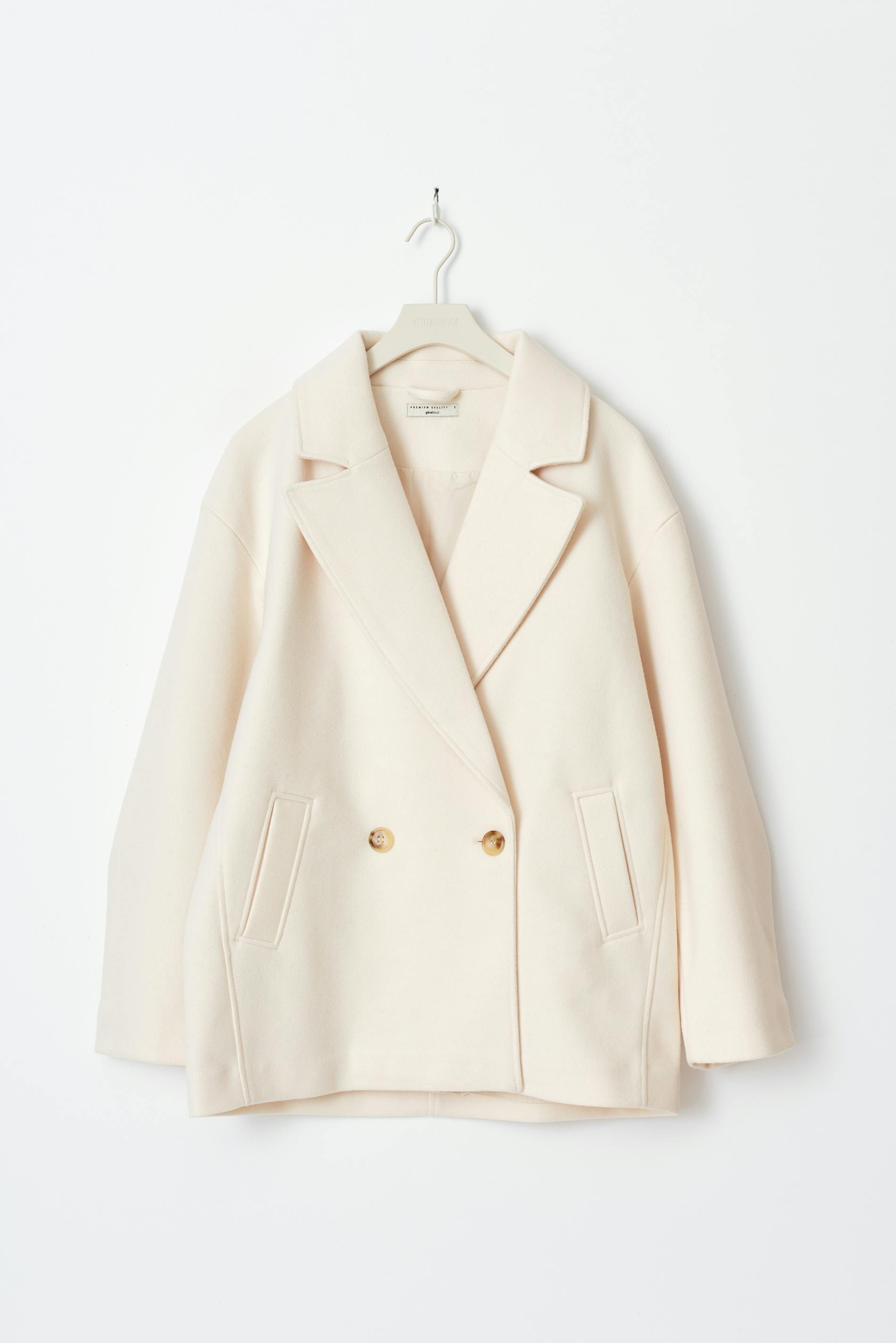 ジャケット・アウター RANCLIC big collar double short coat RANCLIC]ダブルトレンチショートコート | KOBUNSHA SELECT SHOP