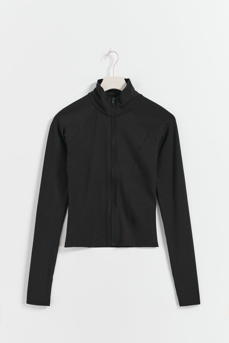 Soft touch zip jacket - Black - Women - Gina Tricot