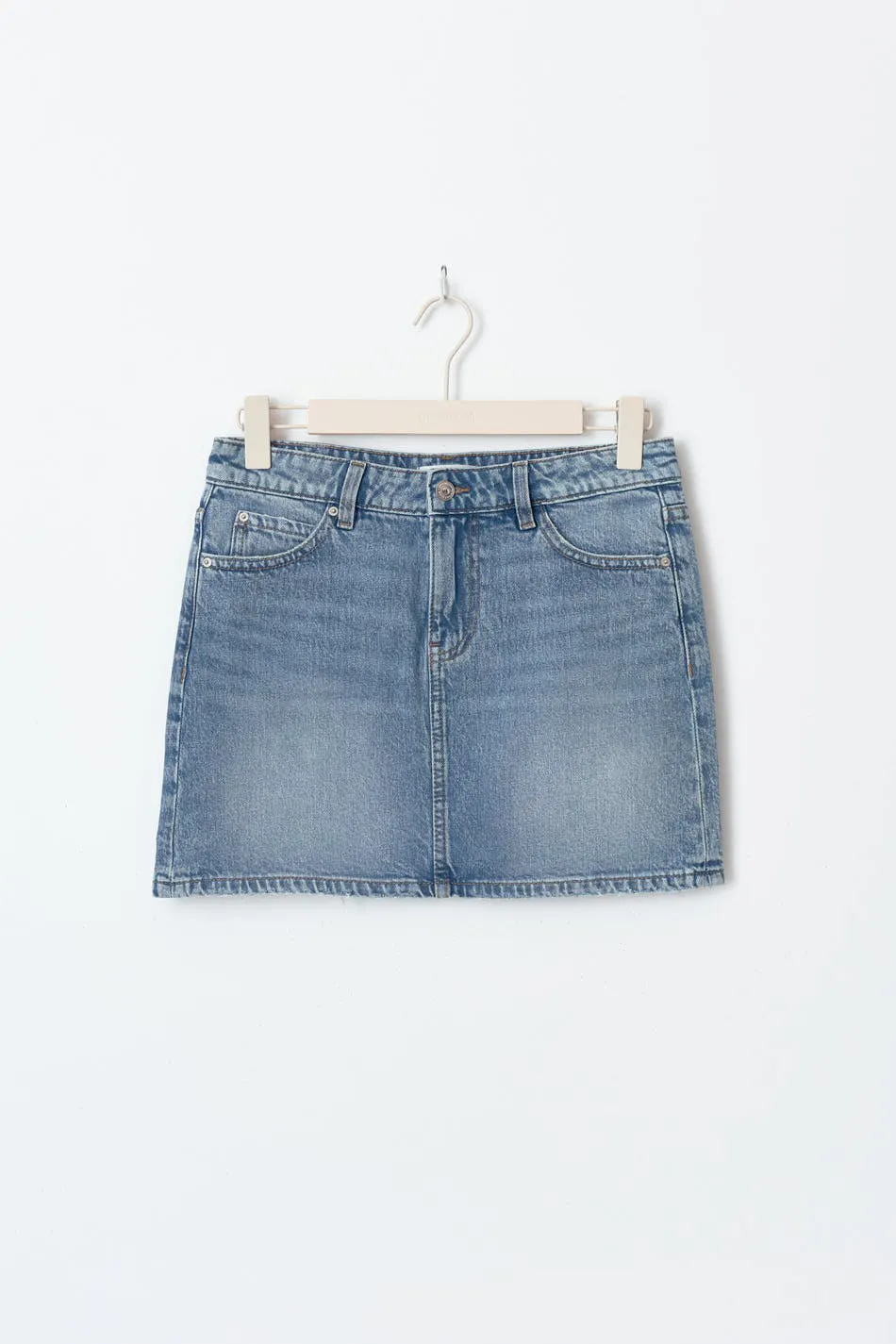 Y2k short denim skirt - Blue - Women - Gina Tricot
