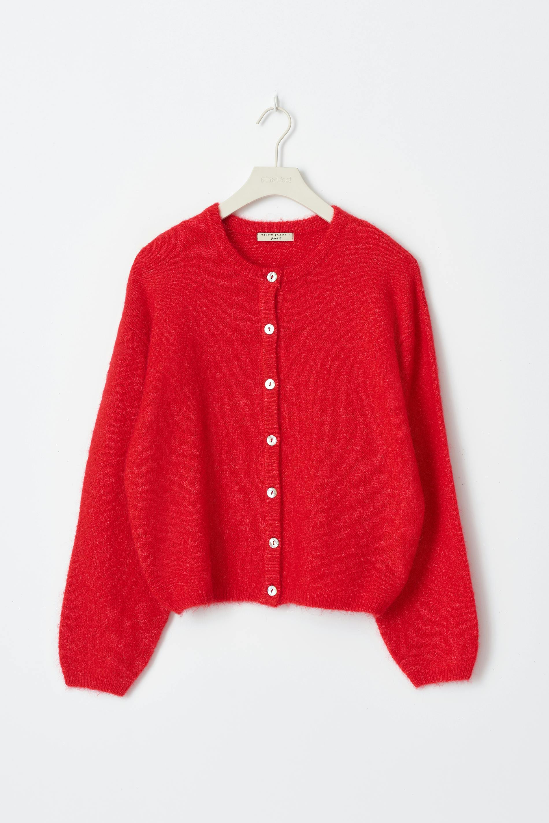 Knitted cardigan Rot Dame Gina Tricot
