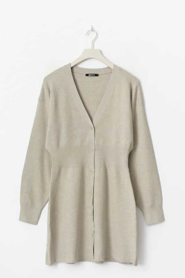 Knitted button-down garment main image 1