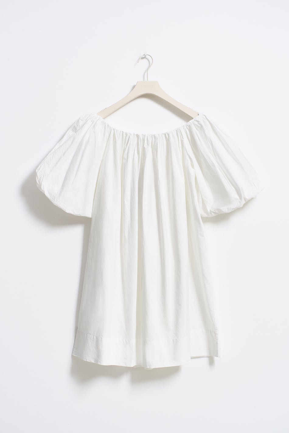 Off shoulder poplin dress
