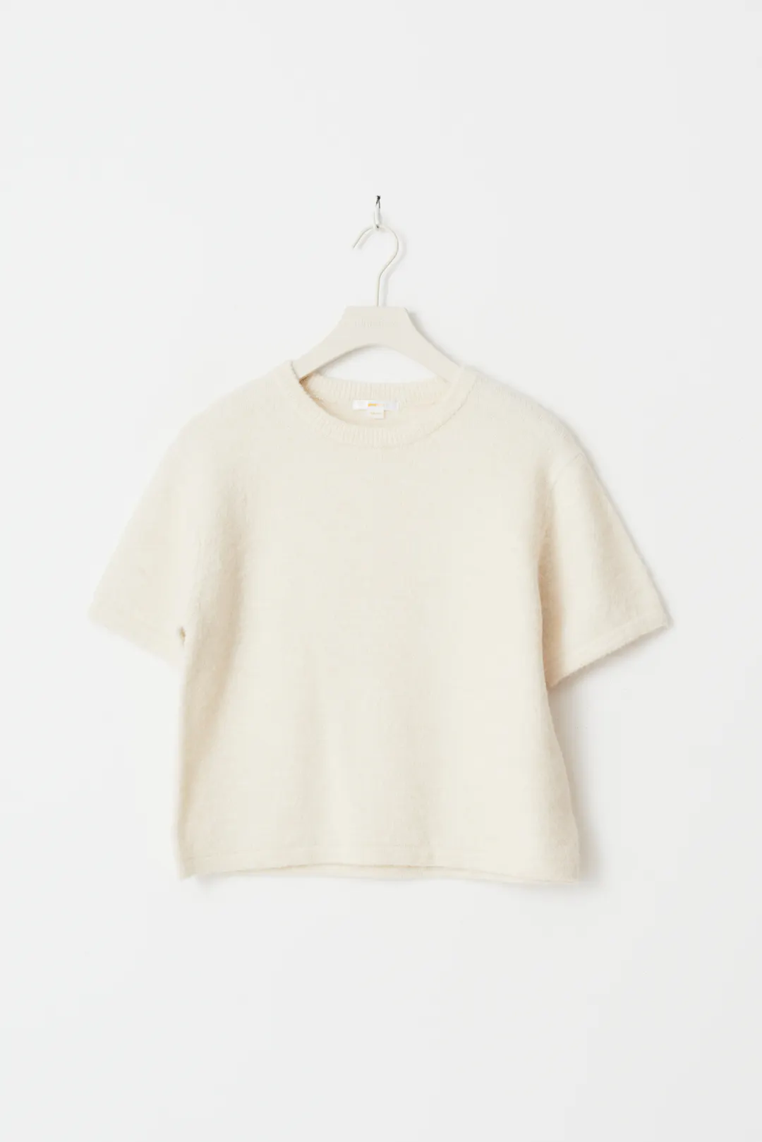 Y kn short sleeve top - Valkoinen - Gina Tricot