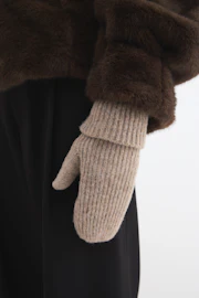 Rib mittens