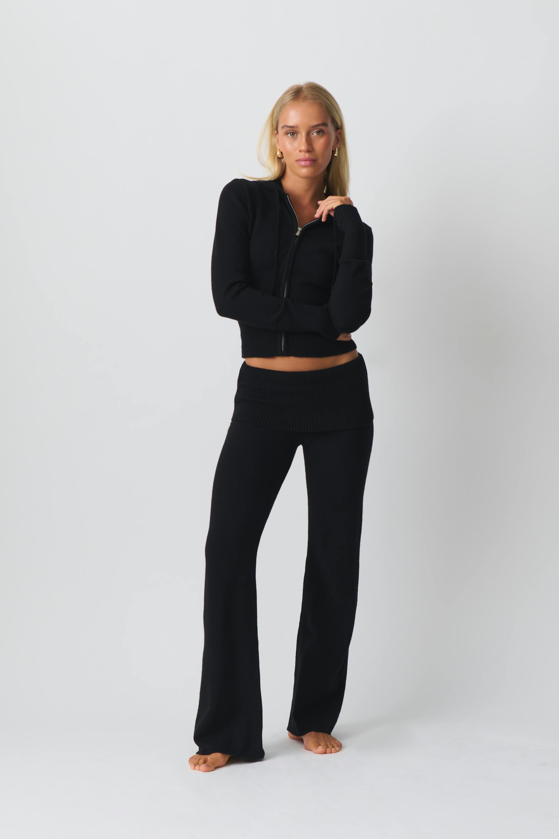 Knitted lounge trousers sale