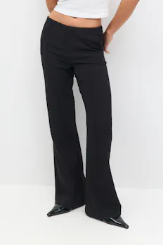 Mid Waist Bootcut Trousers