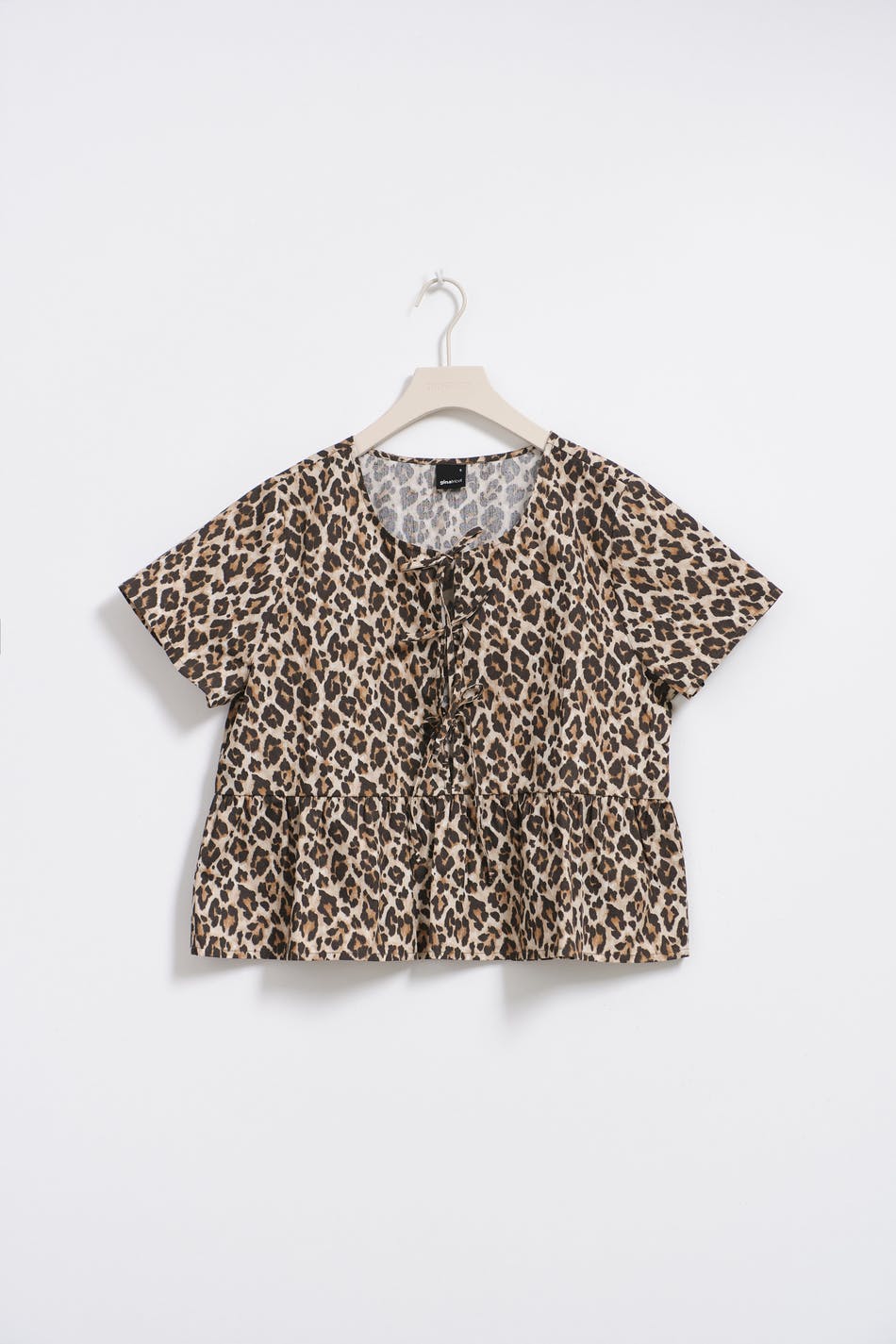 H&m Leopard Peplum Blouse Women's Leopard Peplum Top