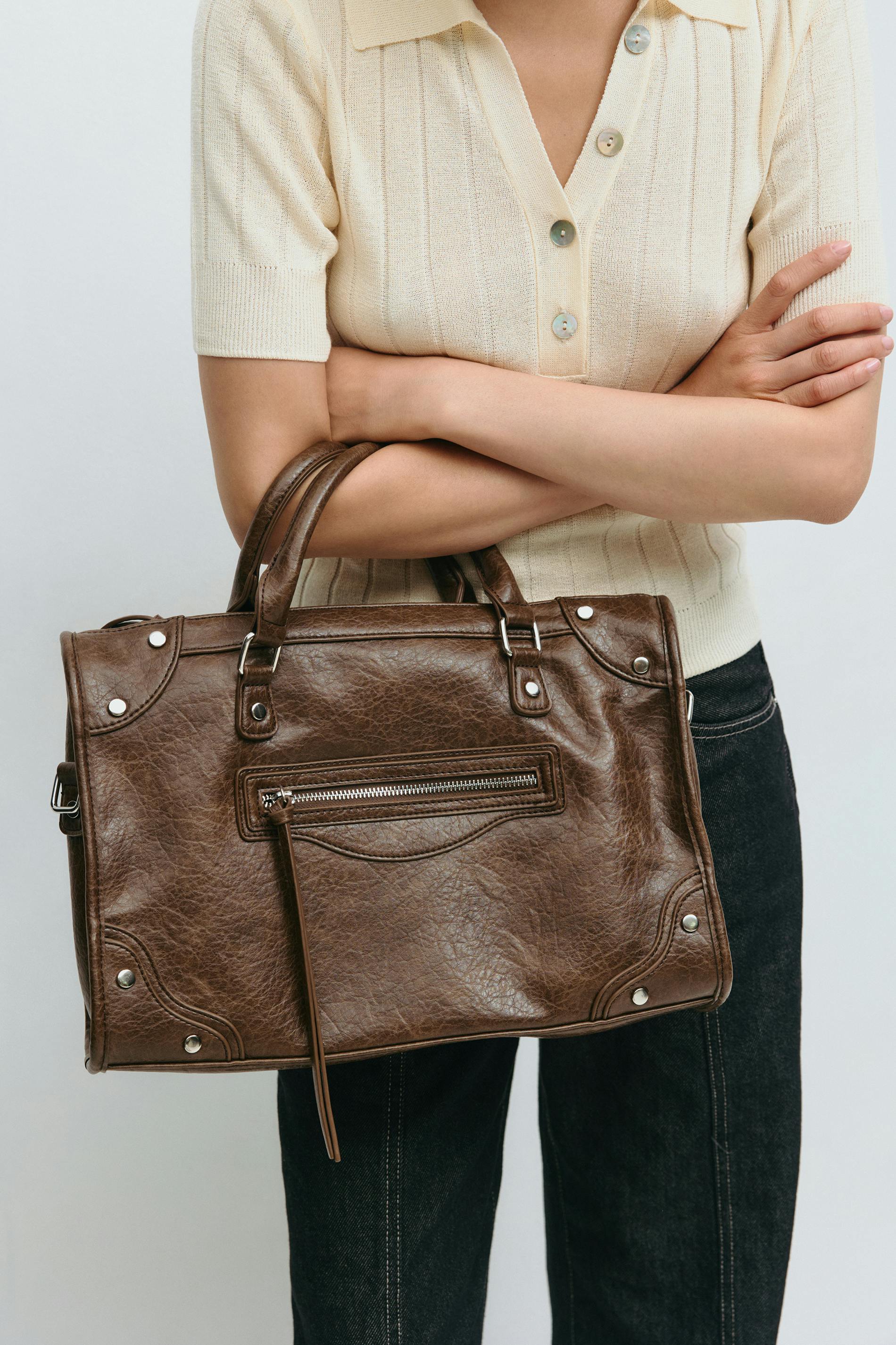 Gina Tricot - Large bag - Olkalaukut - Ruskea - ONESIZE - Naiset