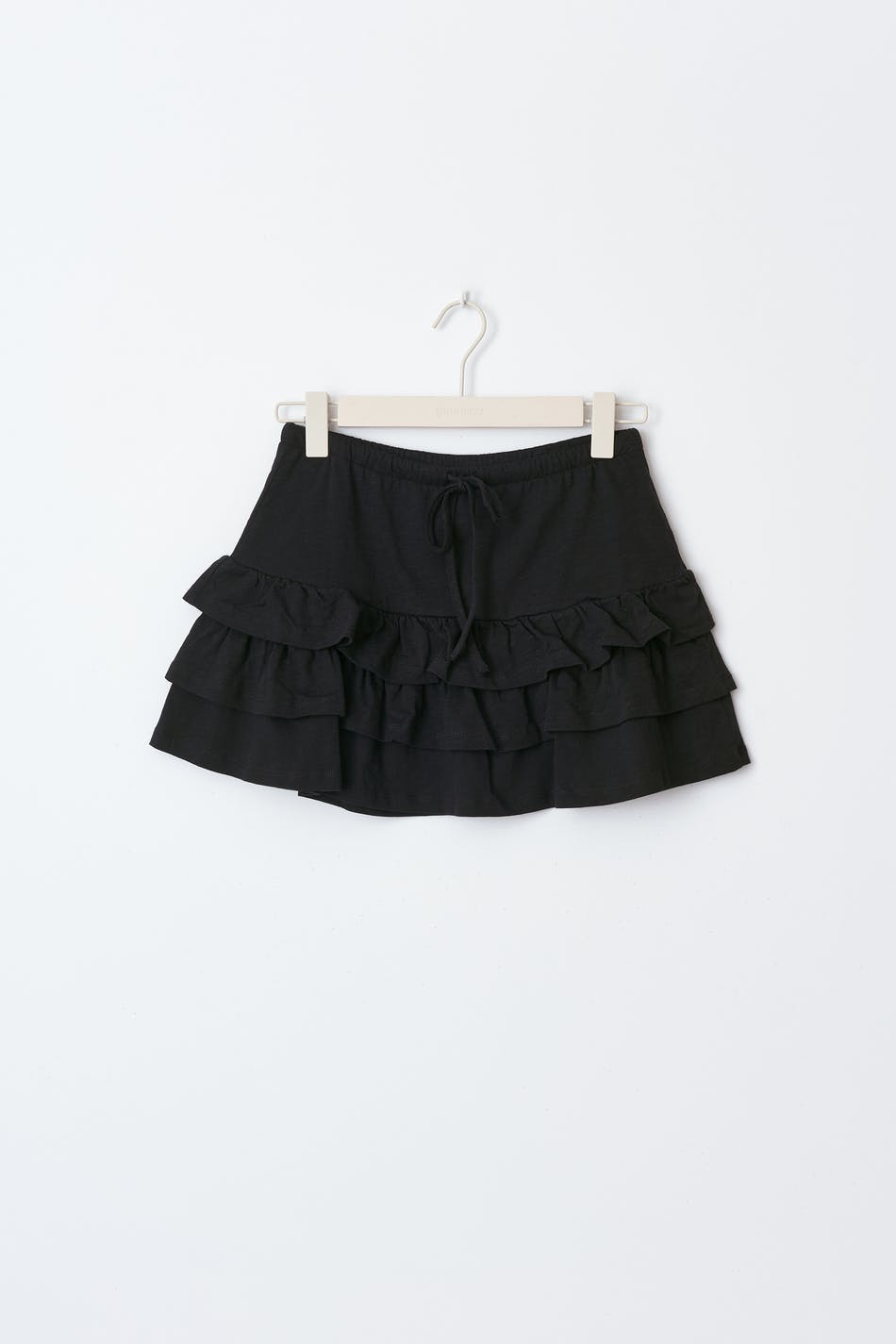 Mini frill skirt Zwart Dame Gina Tricot