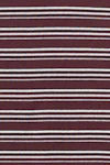 Burgundy stripe