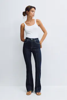 High Bootcut Jeans