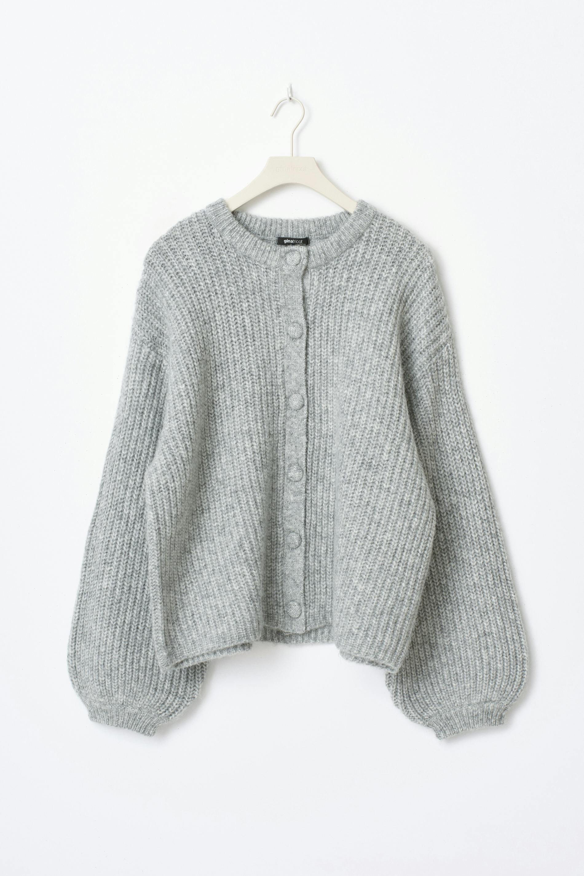 Longstrickjacke Grau Longstrickjacke Weiss Chunky Knitted Cardigan