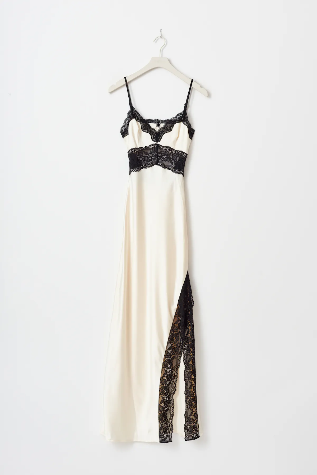 chinese dress ladies Satin and lace maxi dress main image 0