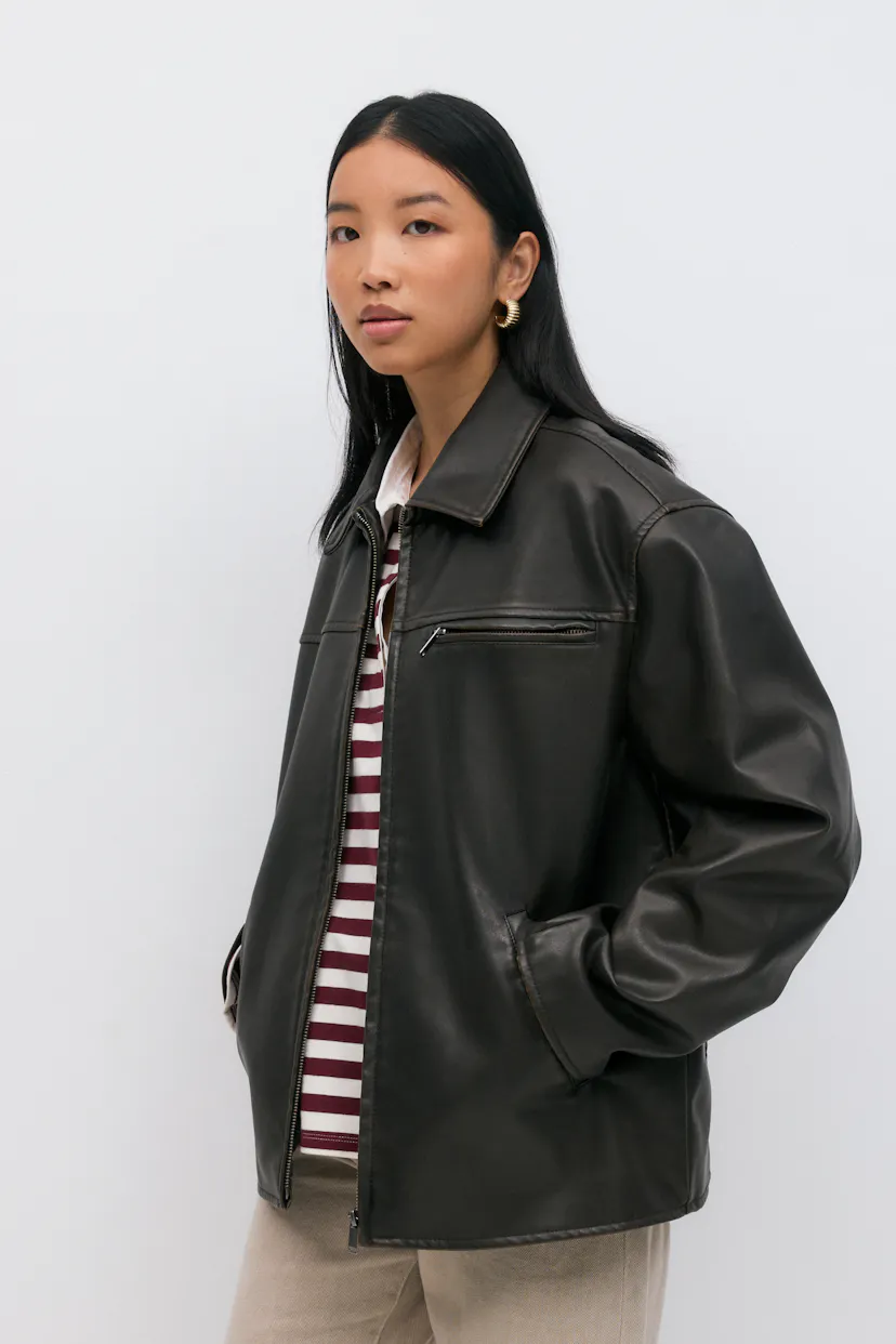 Ginatricot / Damen-Jacke / Pu shirt