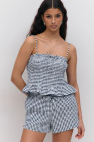 Seersucker Gingham Shorts