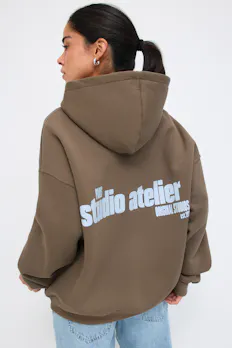 Oversized Print Hoodie