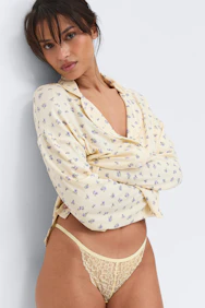 3-Pack Lace Thong