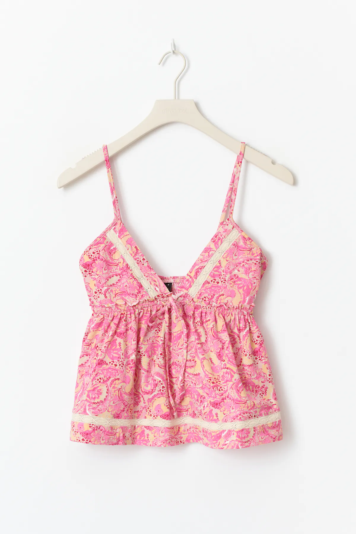 Frill singlet - Pink - Women - Gina Tricot