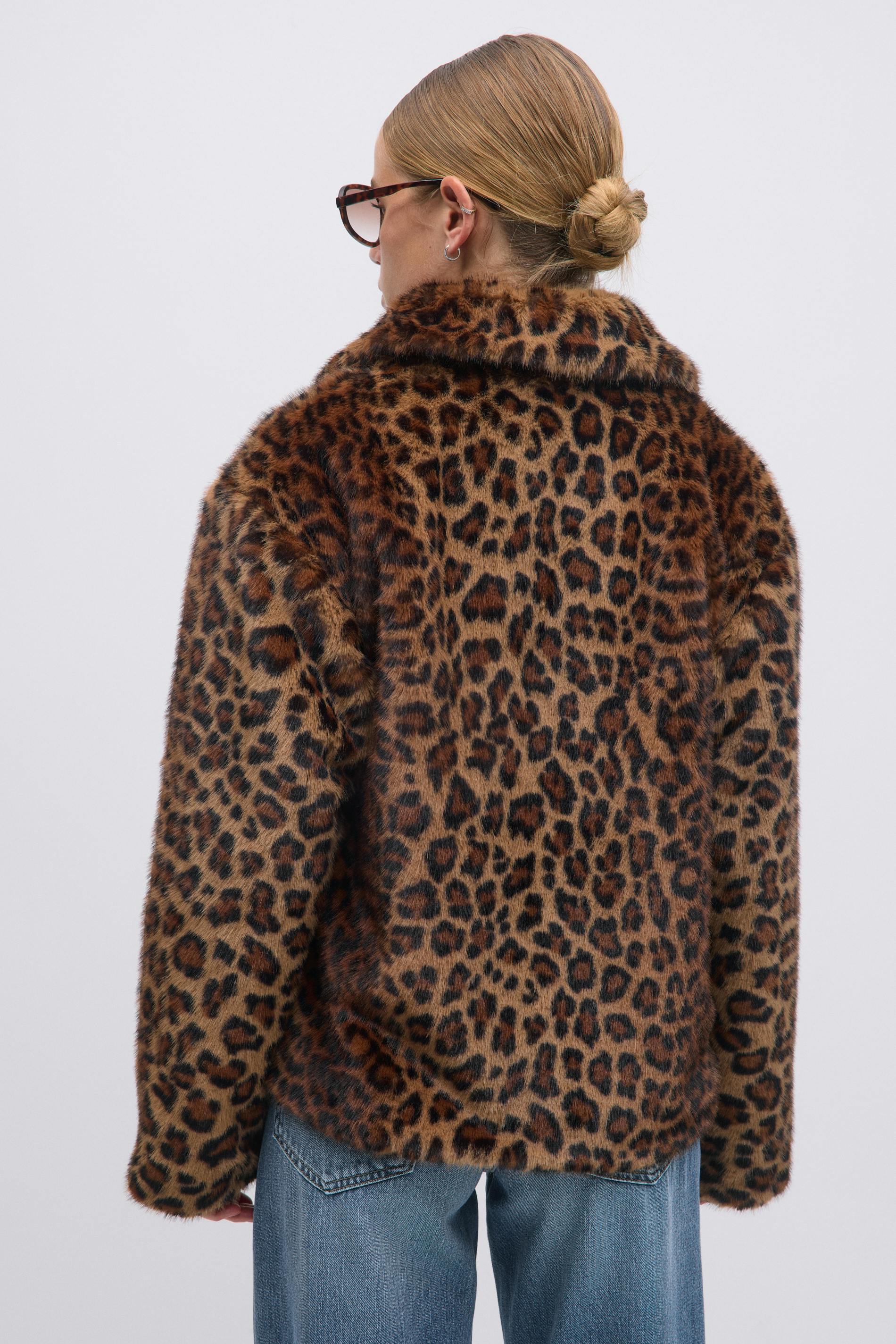 Fake Fur Coat Kunstpelz Mantel Braun Fake Fur Braun Faux-fur-Jacke