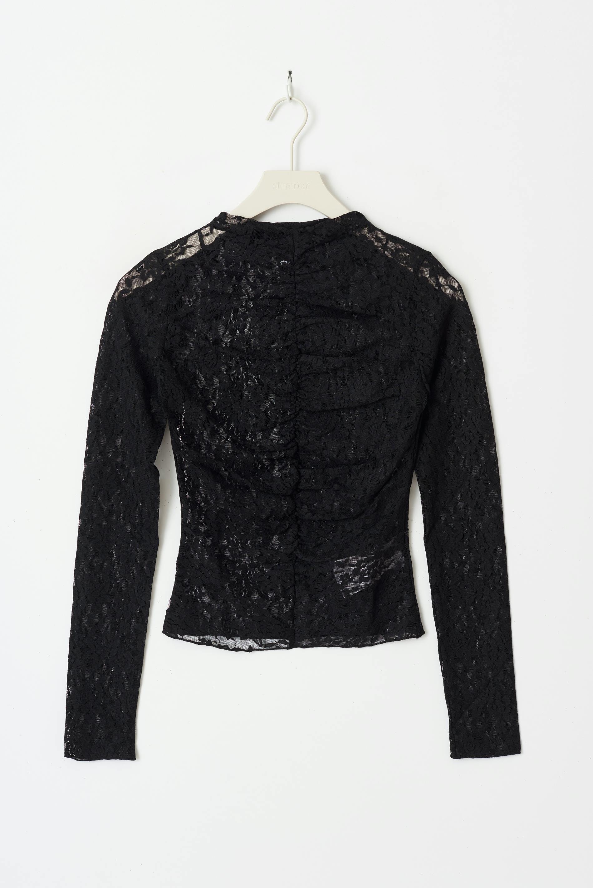 Lace top - Black - Women - Gina Tricot