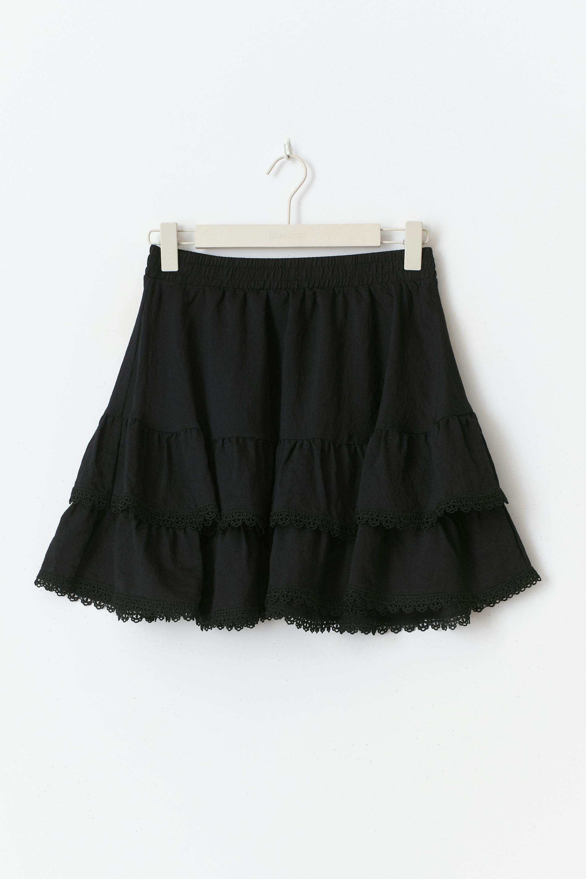Boho mini skirt Zwart Dame Gina Tricot