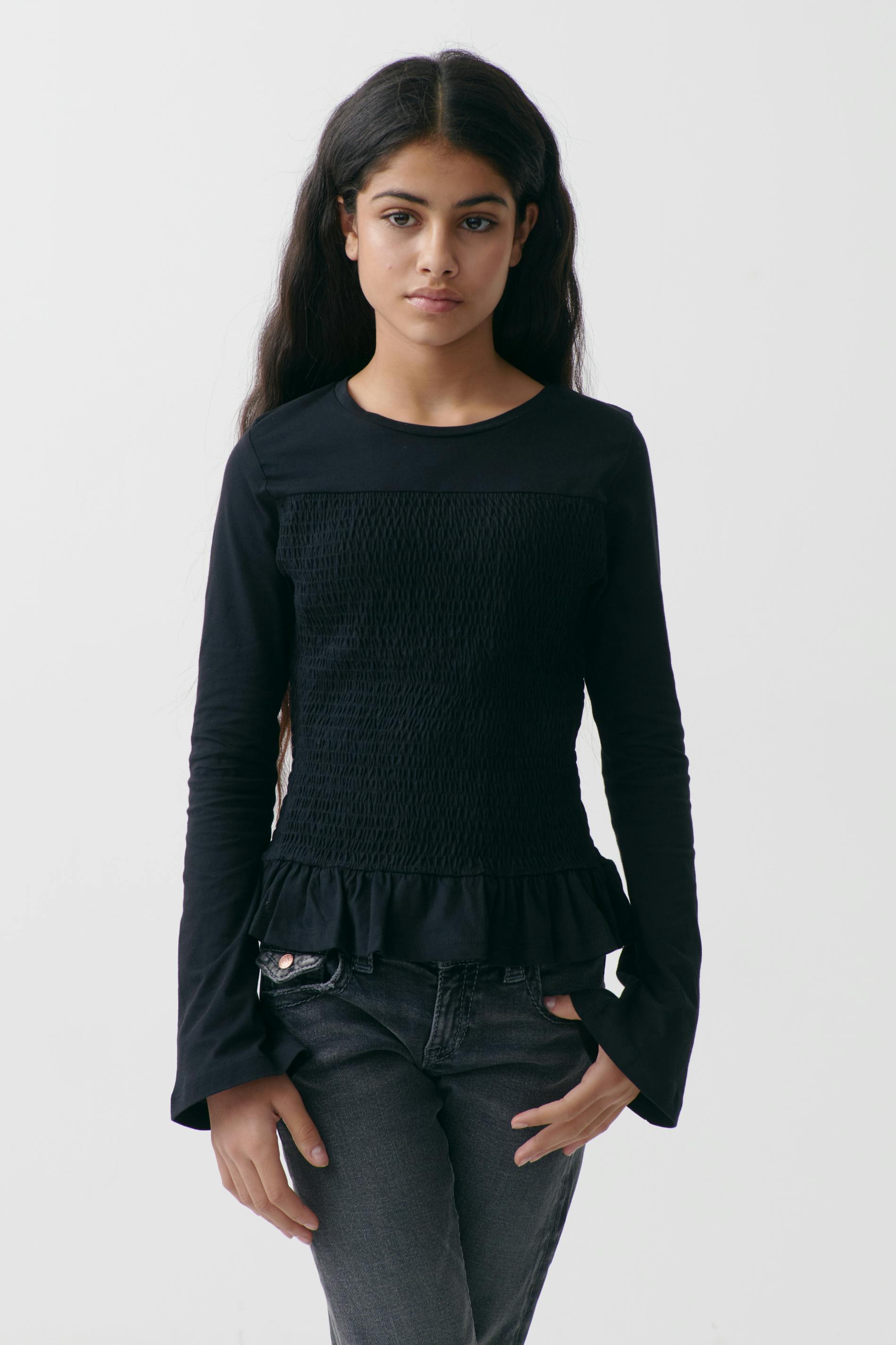 Long sleeve smock top online