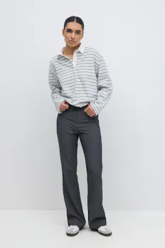 High Waist Flare Trousers